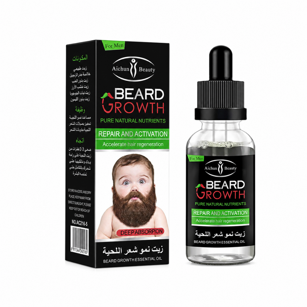 Beard Growth Oil for Men – Natural Beard Care & Nourishing Essential Oil