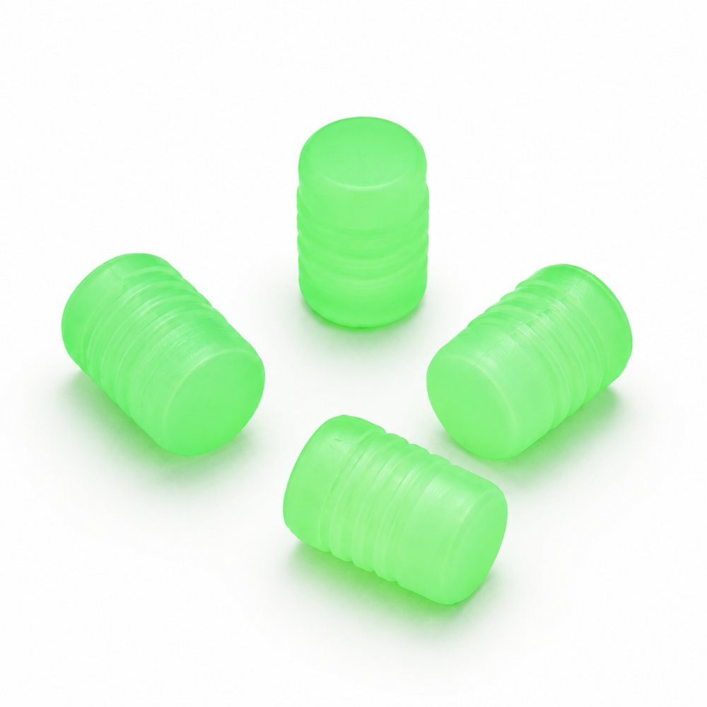 Silicone Chair Leg Caps – Green Anti-Slip Furniture Floor Protectors, 4 Pack